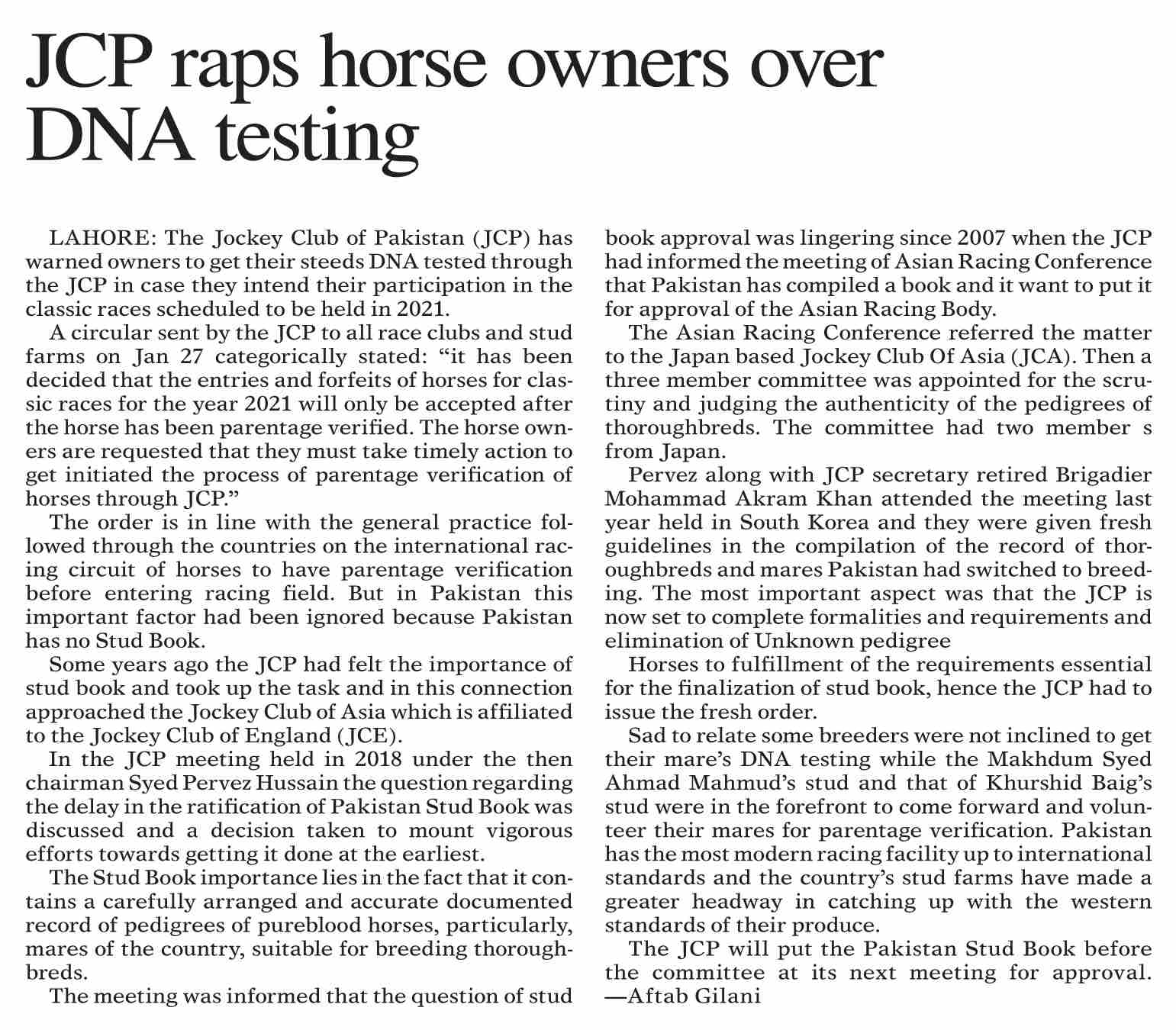 Dawn Epaper Feb 02 2020 Jcp Raps Horse Owners Over Dna Testing Dna, short for deoxyribonucleic acid, is the molecule that contains the genetic code of organisms. dawn epaper