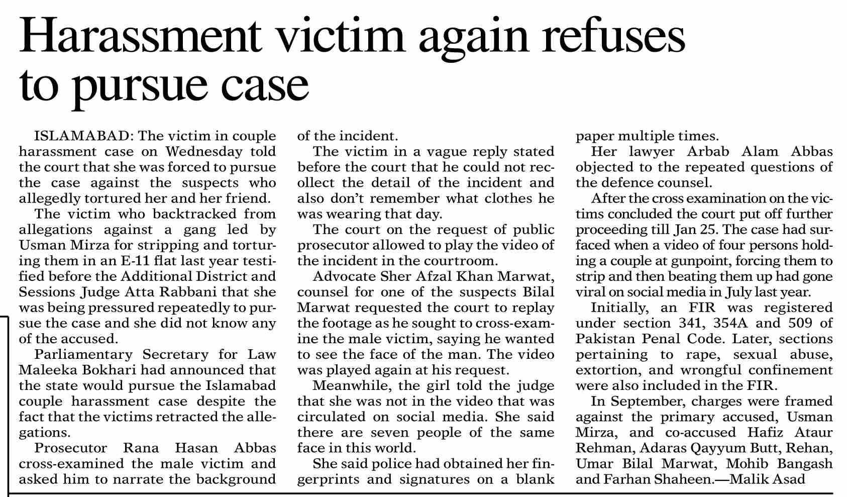 DawnePaper Jan 20, 2022 Harassment victim again