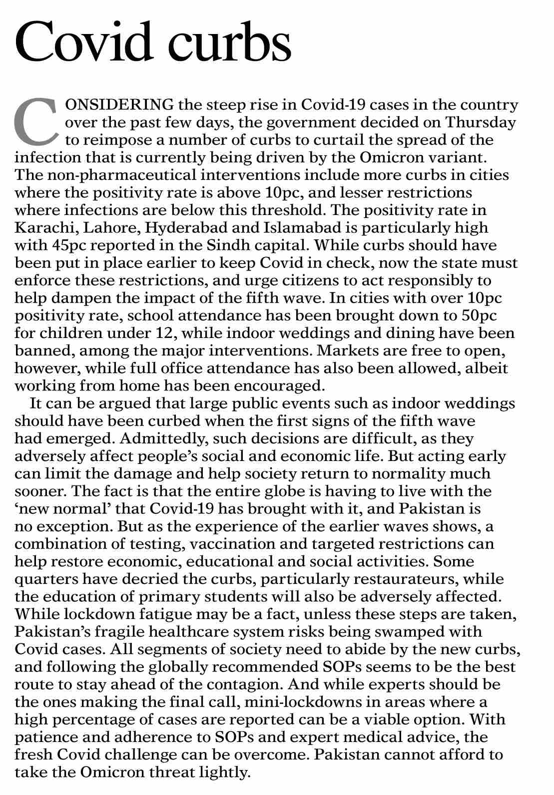 Dawn ePaper Jan 22 2022 Covid Curbs dawn-epaper-jan-22-2022-covid-curbs