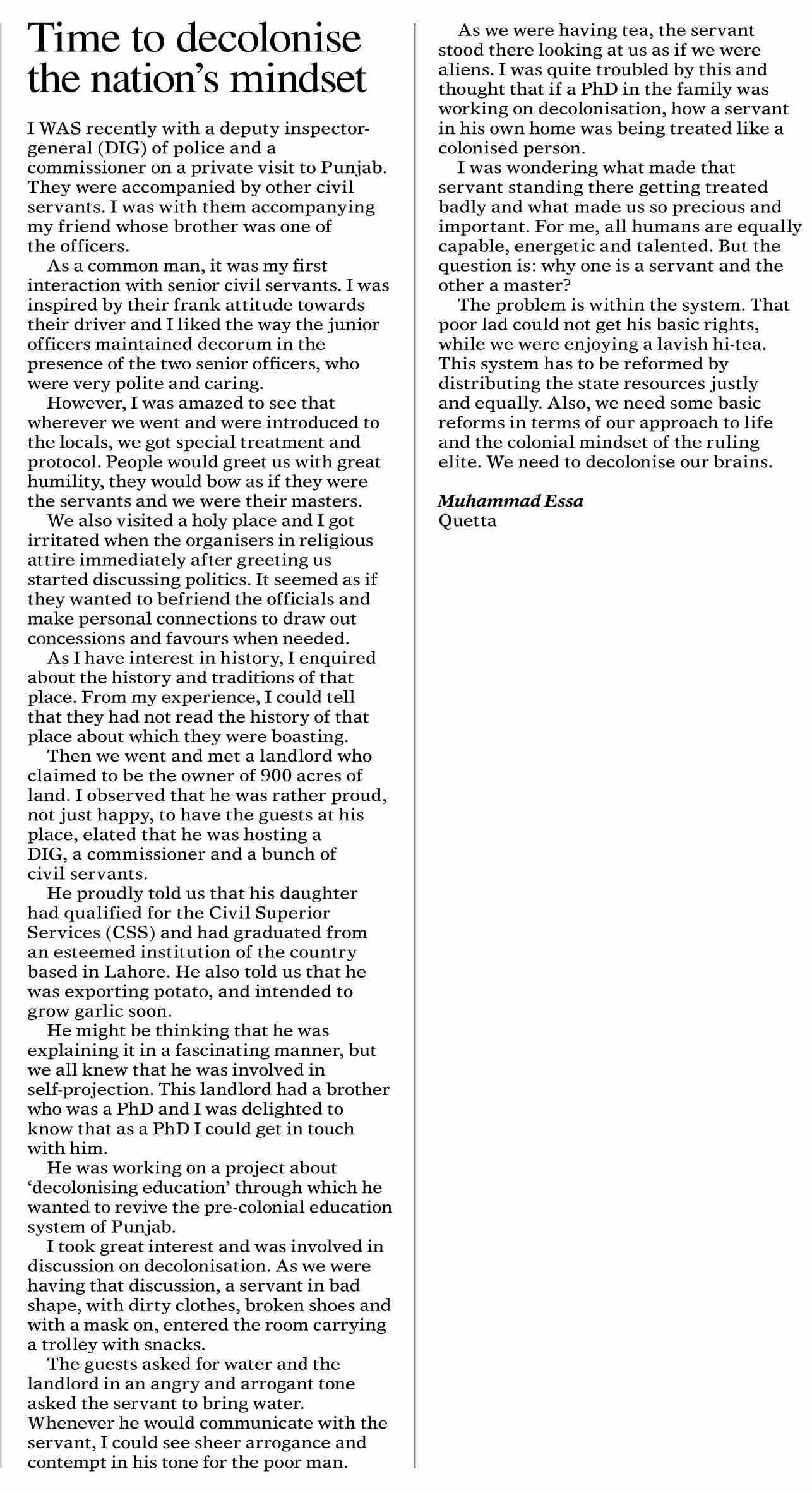 Dawn ePaper Jan 22 2022 Time To Decolonise The Nation s Mindset dawn-epaper-jan-22-2022-time-to-decolonise-the-nation-s-mindset