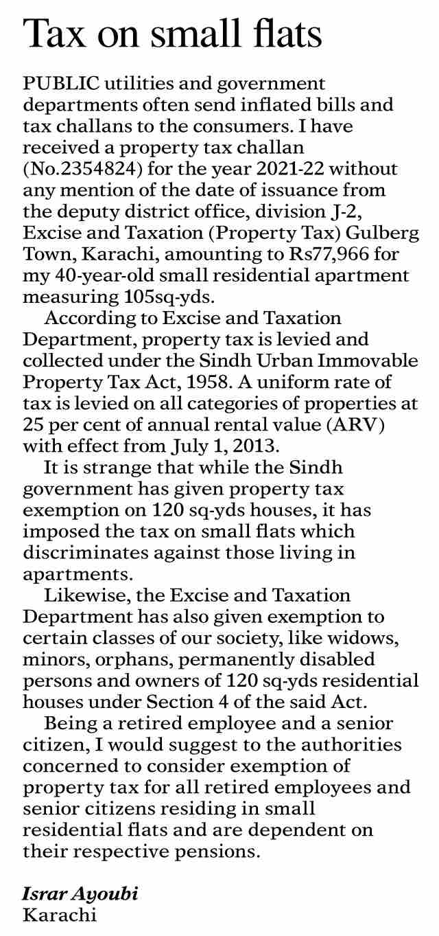 Dawn ePaper Jan 22 2022 Tax On Small Flats dawn-epaper-jan-22-2022-tax-on-small-flats