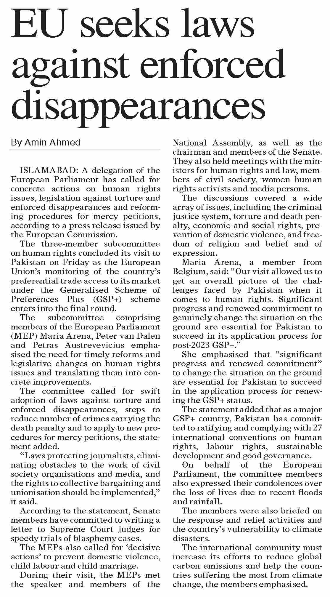 Dawn ePaper Sep 24 2022 EU Seeks Laws Against Enforced Disappearances dawn-epaper-sep-24-2022-eu-seeks-laws-against-enforced-disappearances