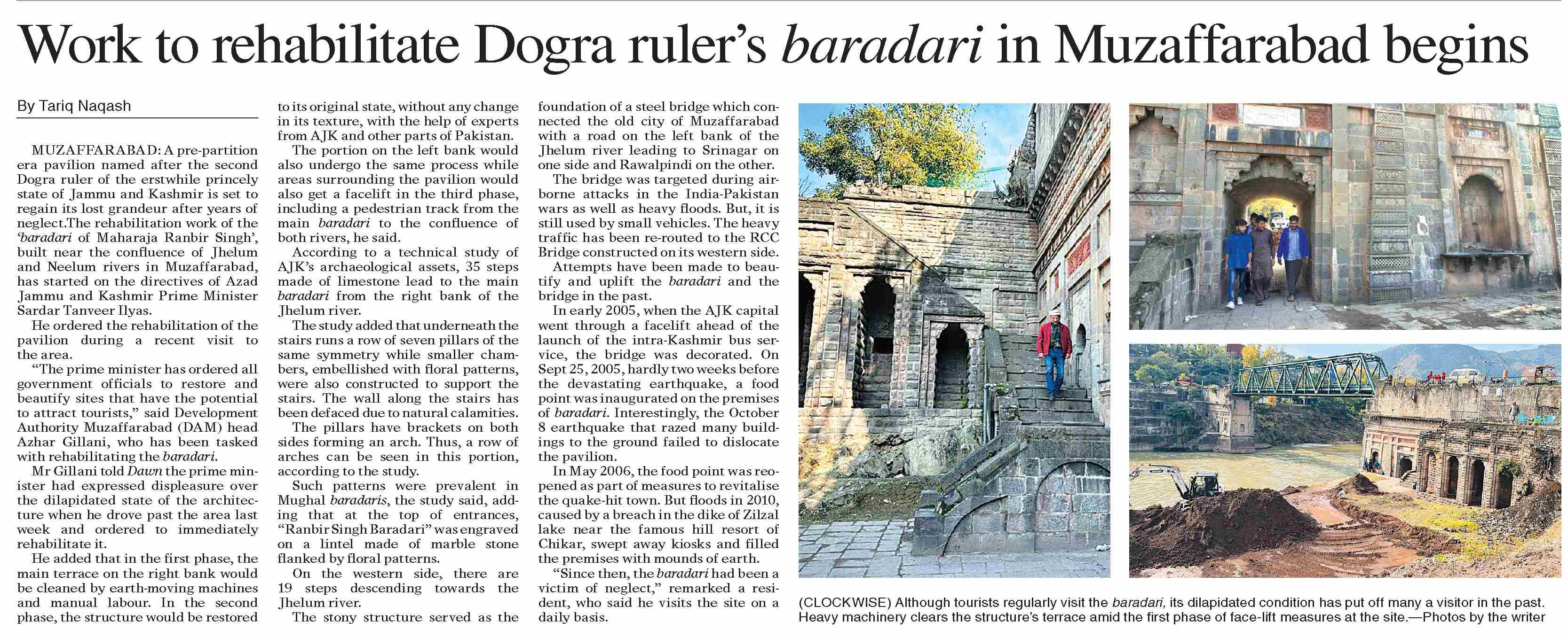 Dawn-ePaper | Nov 19, 2022 | Work to rehabilitate Dogra ruler`s ...