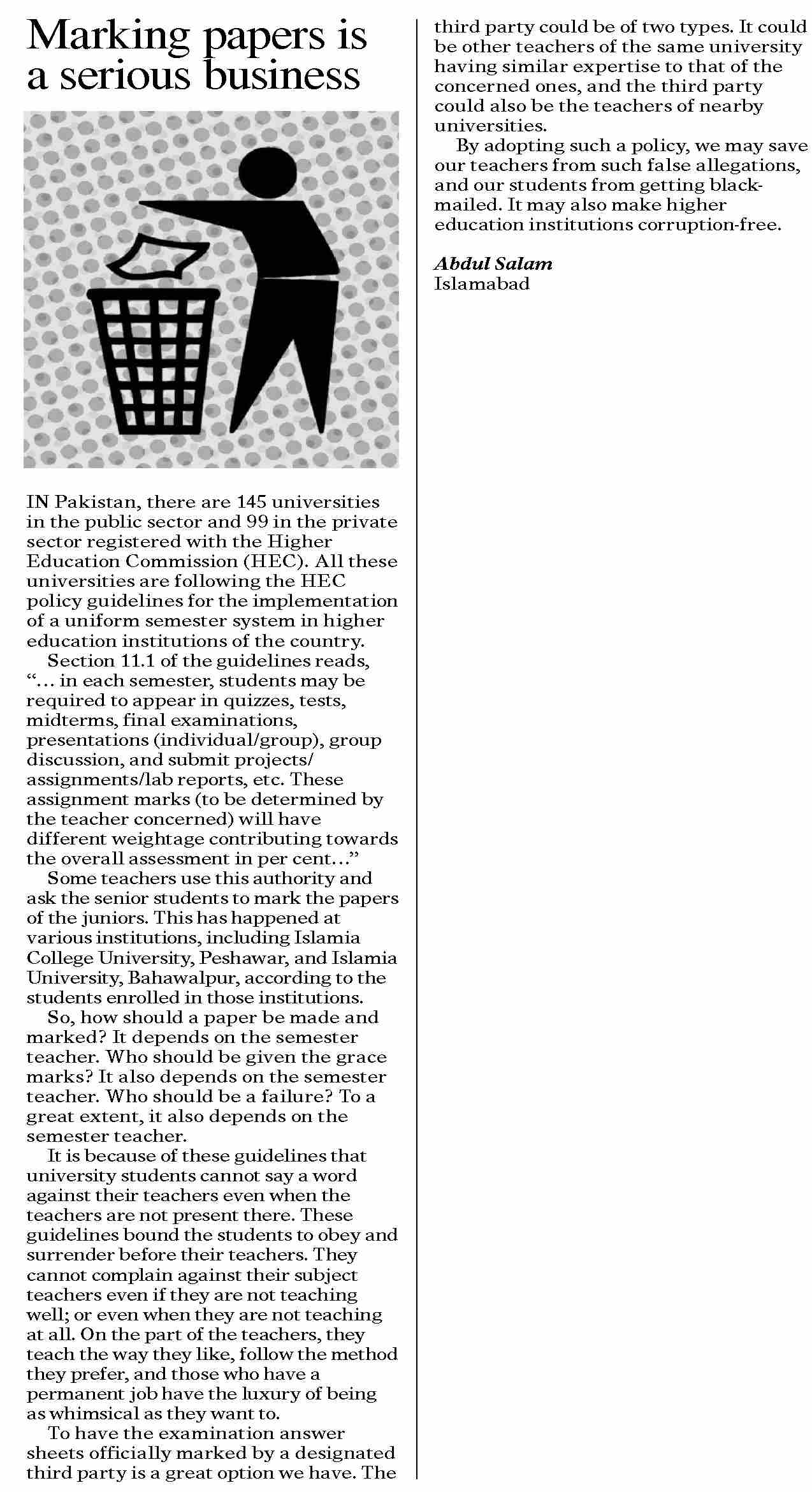 Dawn ePaper Jan 11 2023 Marking Papers Is A Serious Business dawn-epaper-jan-11-2023-marking-papers-is-a-serious-business
