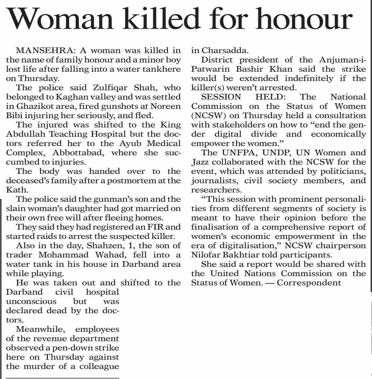Dawn ePaper Feb 17 2023 Woman Killed For Honour dawn-epaper-feb-17-2023-woman-killed-for-honour