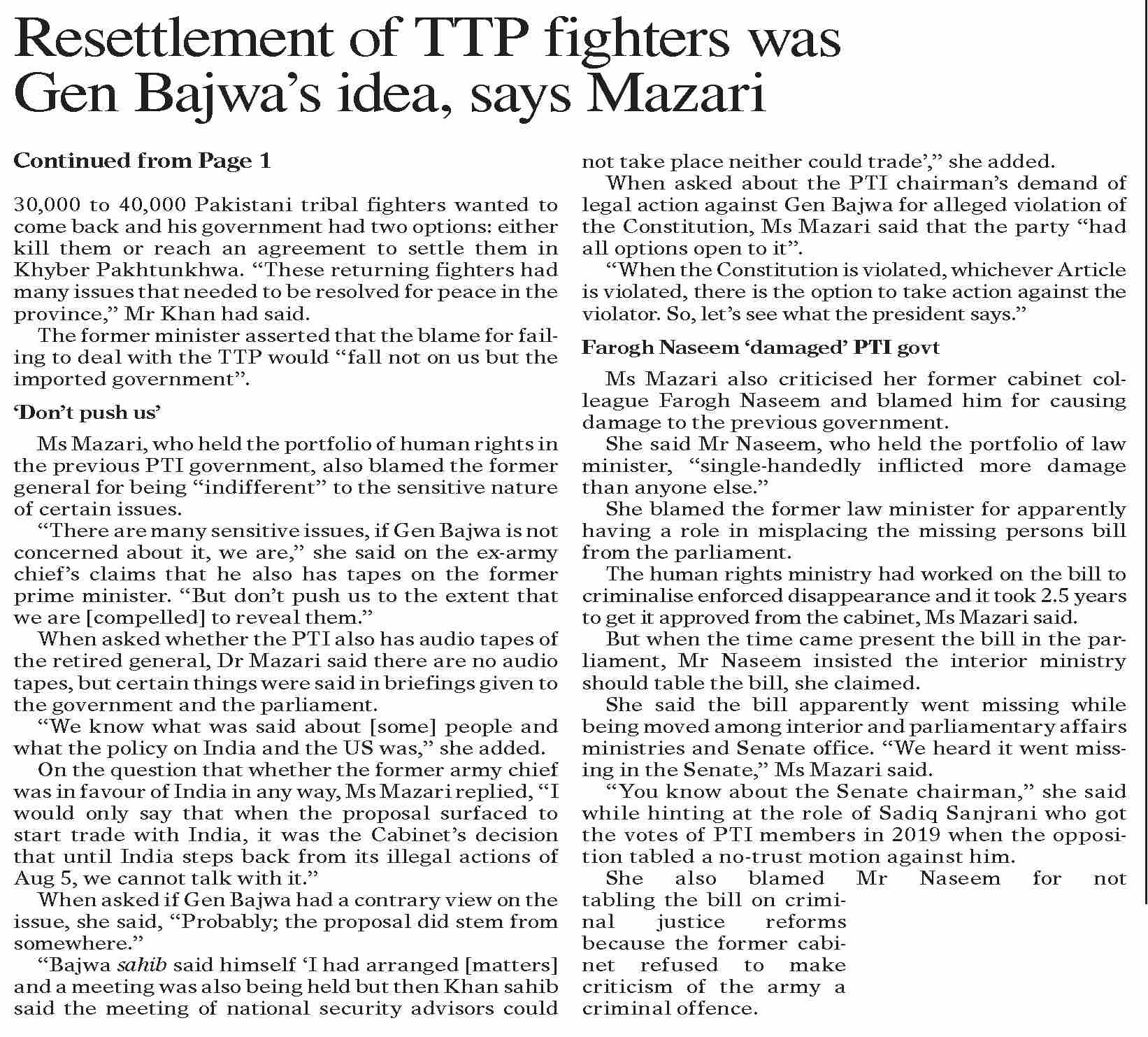 dawn-epaper-feb-19-2023-resettlement-of-ttp-fighters-was-gen-bajwa