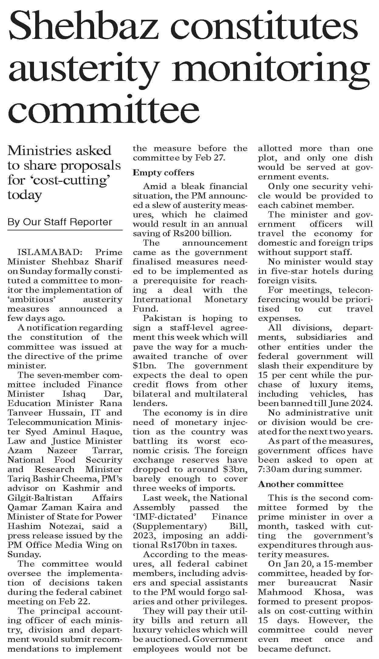 Dawn ePaper Feb 27 2023 Shehbaz Constitutes Austerity Monitoring dawn-epaper-feb-27-2023-shehbaz-constitutes-austerity-monitoring
