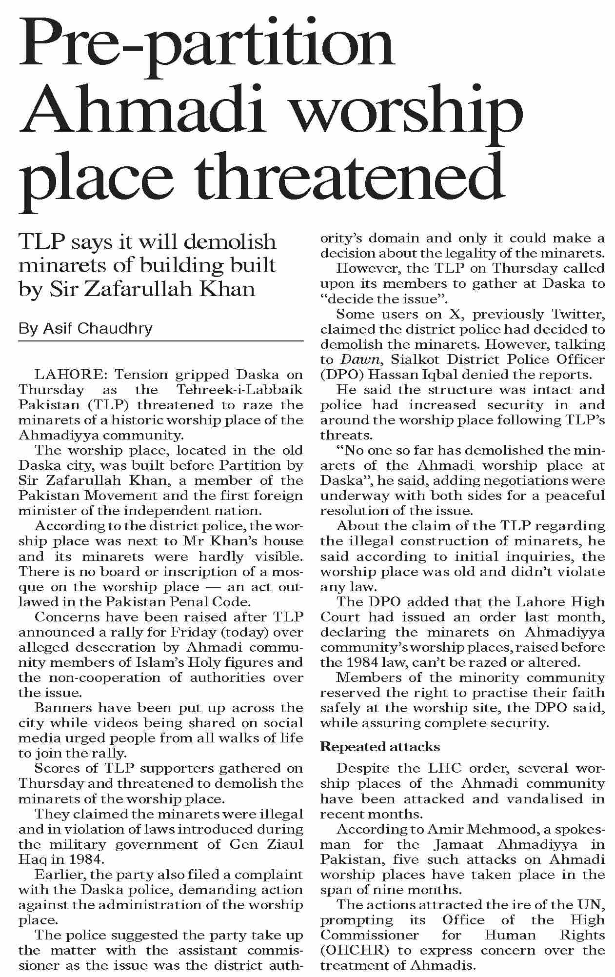 dawn-epaper-sep-22-2023-pre-partition-ahmadi-worship-place-threatened