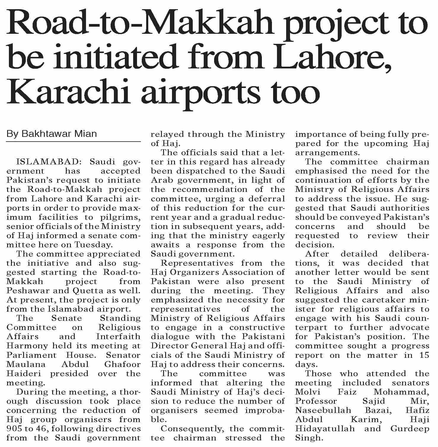 Dawn ePaper Oct 18 2023 Road to Makkah Project To Be Initiated dawn-epaper-oct-18-2023-road-to-makkah-project-to-be-initiated