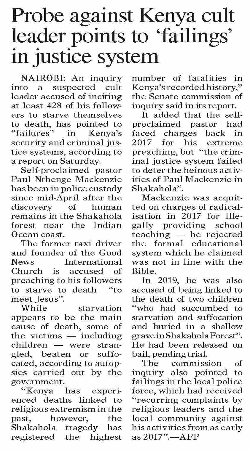 Dawn ePaper Oct 22 2023 Probe Against Kenya Cult Leader Points To dawn-epaper-oct-22-2023-probe-against-kenya-cult-leader-points-to