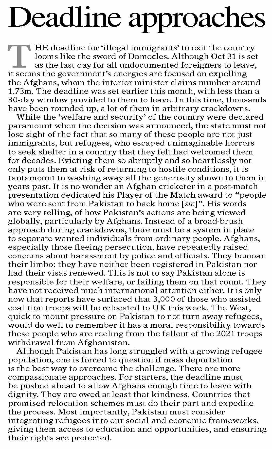 Dawn ePaper Oct 26 2023 Deadline Approaches Dawn epaper oct 26 2023 deadline approaches