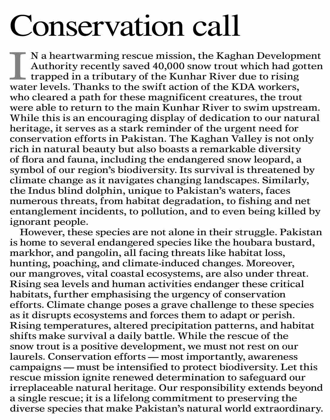 Dawn ePaper Oct 30 2023 Conservation Call dawn-epaper-oct-30-2023-conservation-call