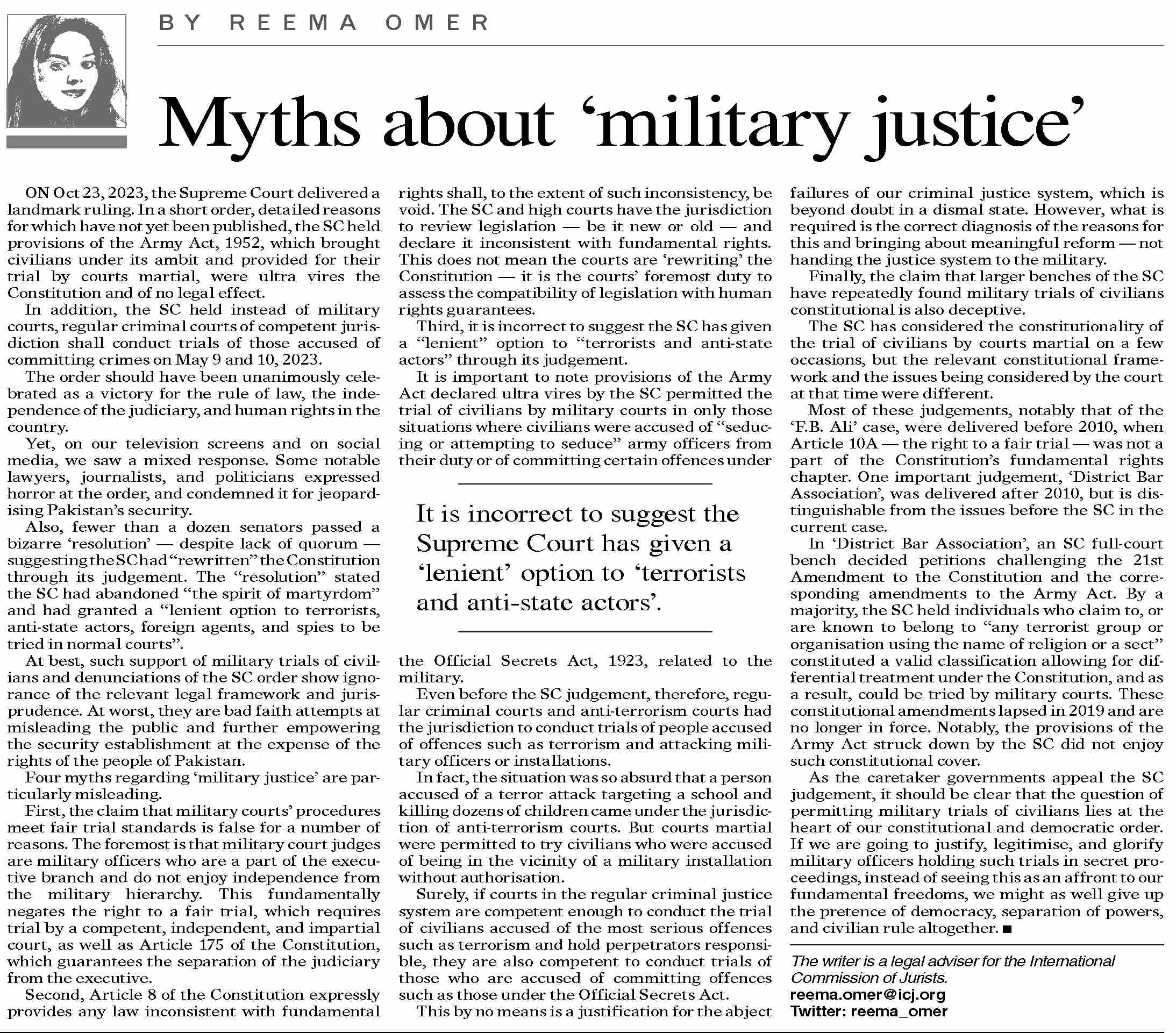 Dawn ePaper Nov 20 2023 Myths About military Justice dawn-epaper-nov-20-2023-myths-about-military-justice