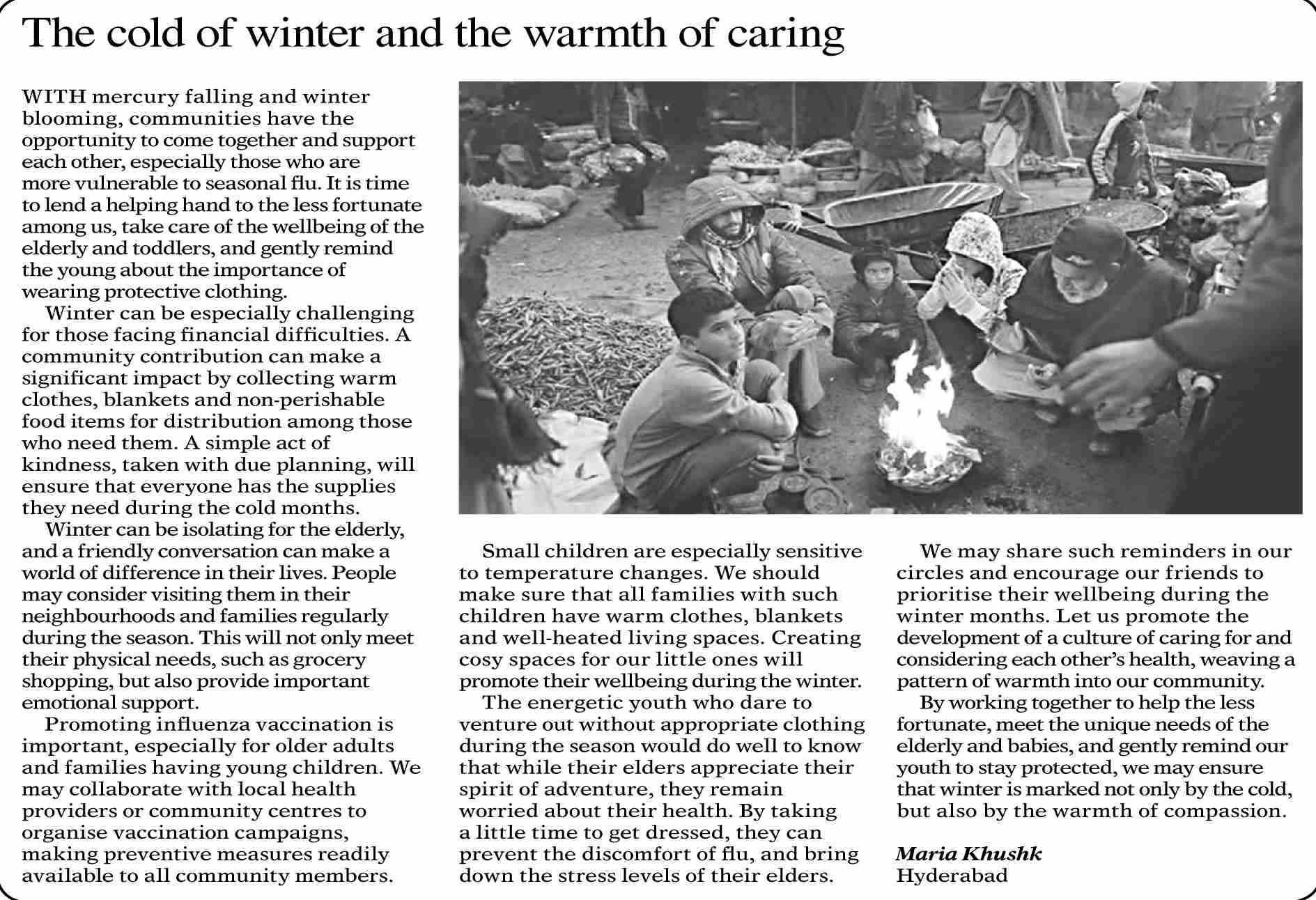 Dawn ePaper Dec 24 2023 The Cold Of Winter And The Warmth Of Caring dawn-epaper-dec-24-2023-the-cold-of-winter-and-the-warmth-of-caring