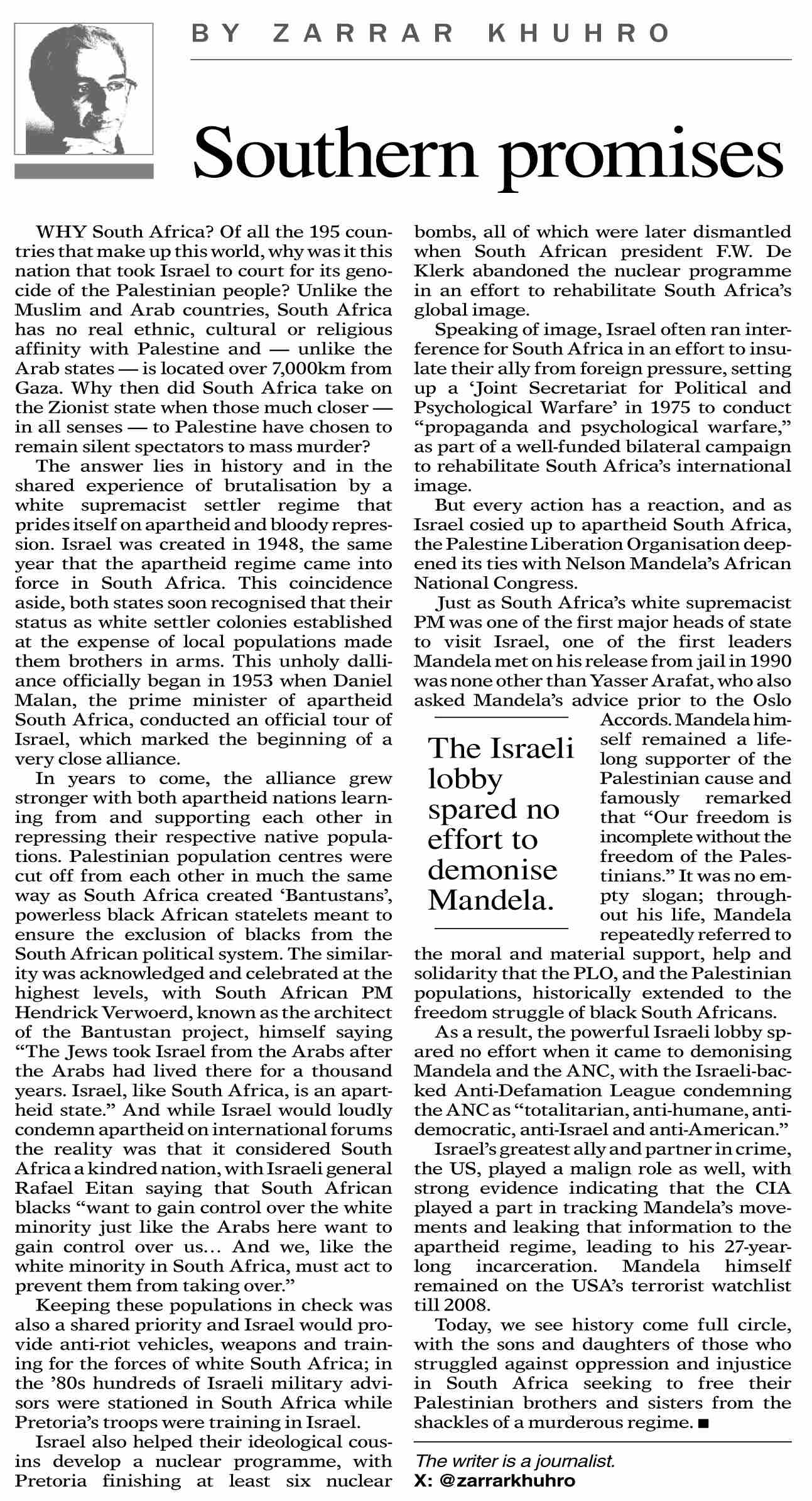Dawn ePaper Jan 15 2024 Southern Promises