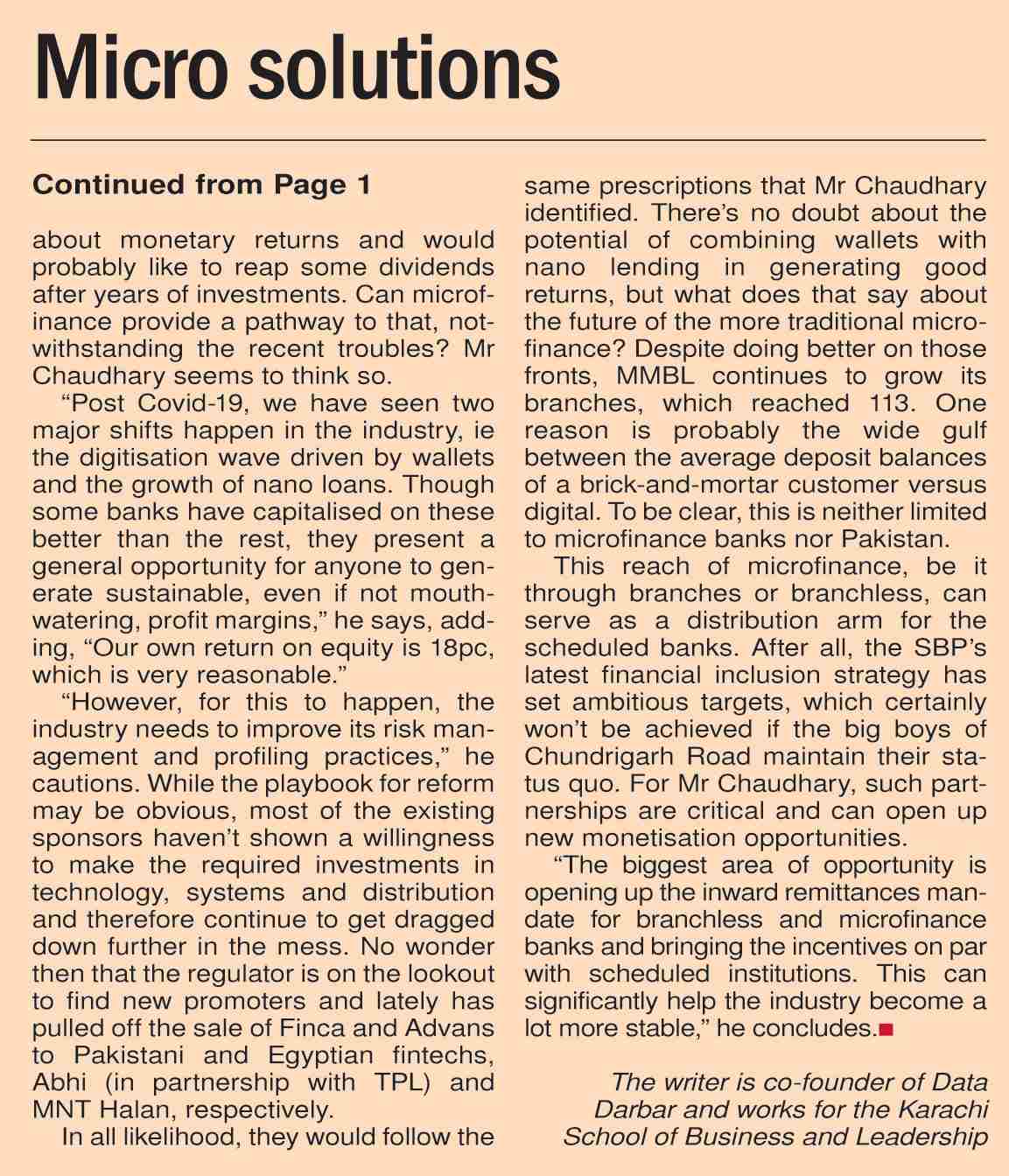 Dawn-ePaper | Jul 21, 2025 | Micro solutions for macro problems?