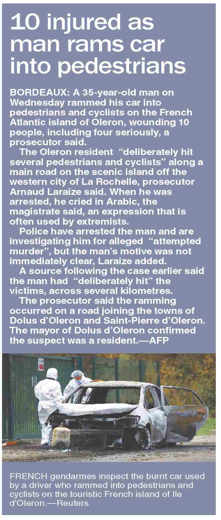 Dawn-ePaper | Nov 06, 2025 | 10 injured as man rams car into pedestrians