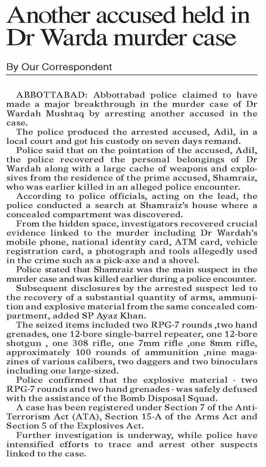 dawn-epaper-dec-25-2025-another-accused-held-in-dr-warda-murder-case