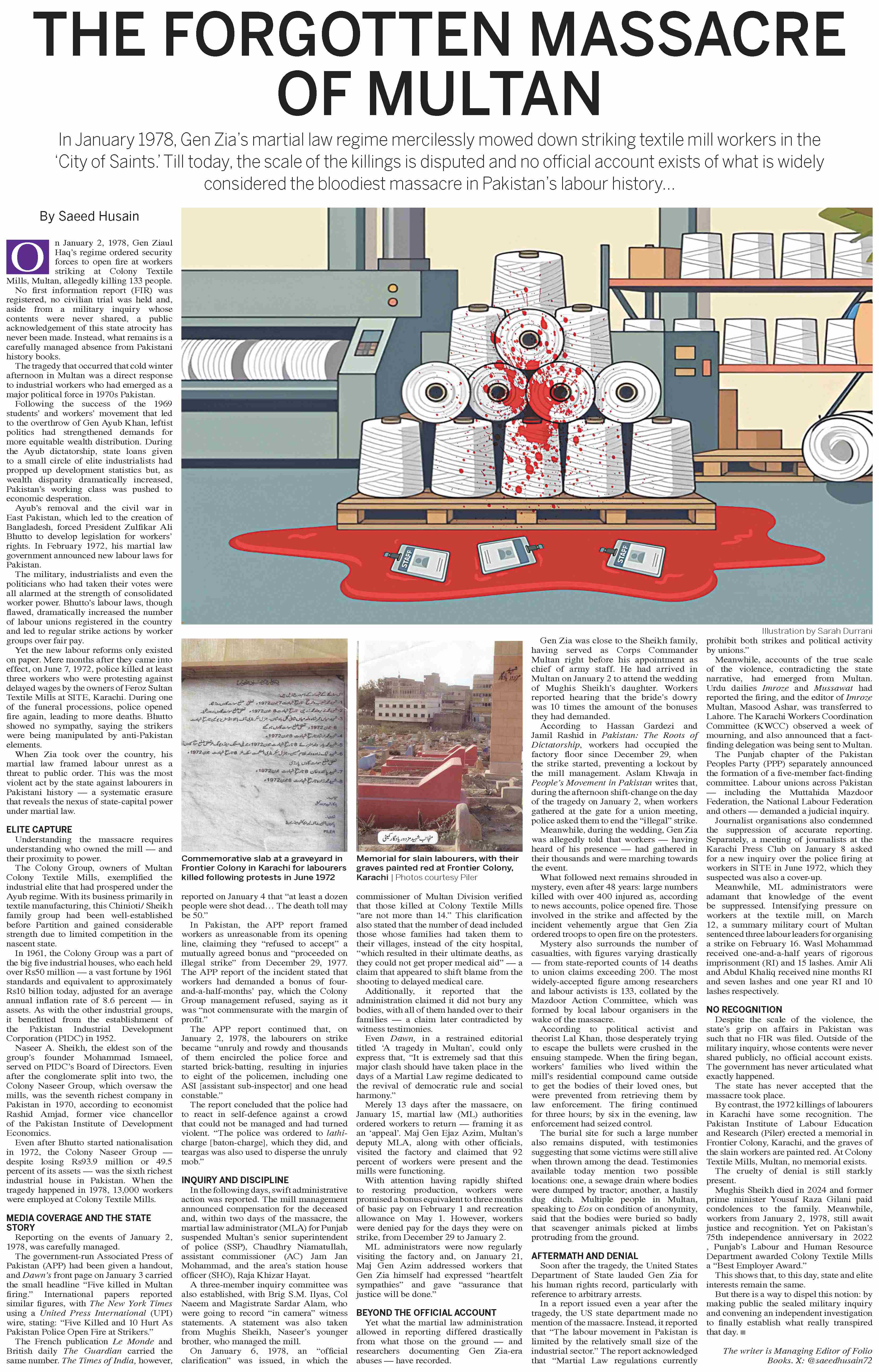Dawn-ePaper | Jan 18, 2026 | THE FORGOTTEN MASSACRE OF MULTAN
